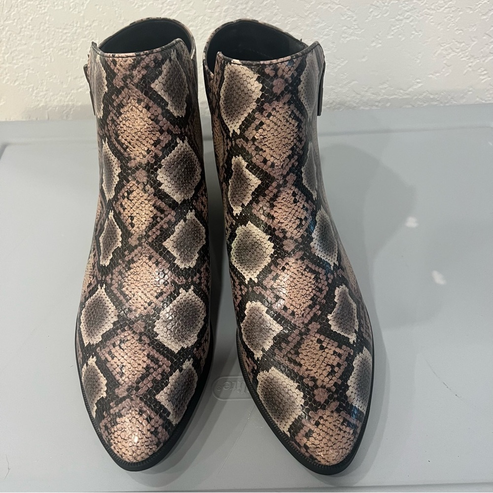 Circus by Sam Edelman Multi-Tone Snakeskin Booties - Size 11